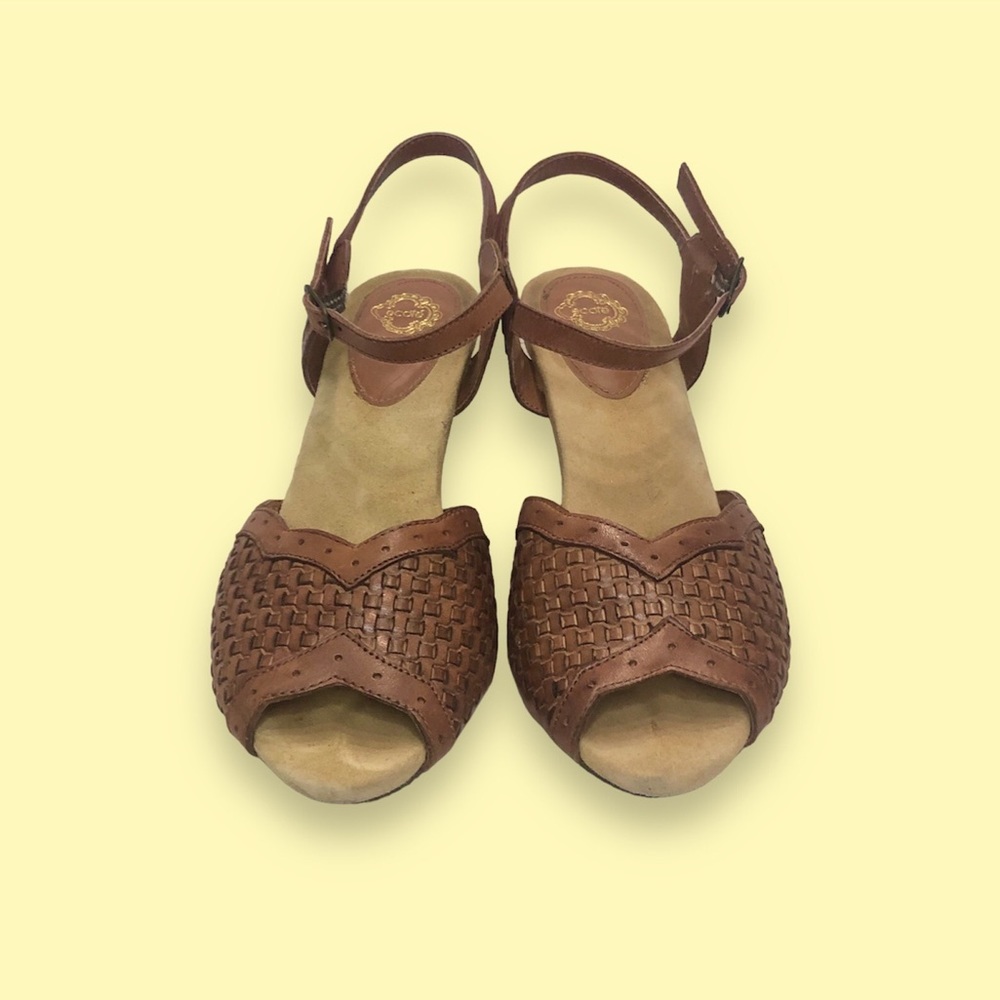 Genuine Leather High Heel Sandals 7